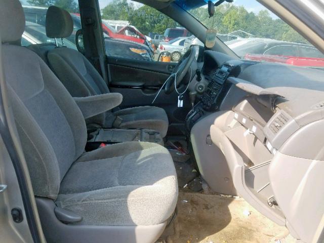 5TDZA23C85S348168 - 2005 TOYOTA SIENNA CE GOLD photo 5