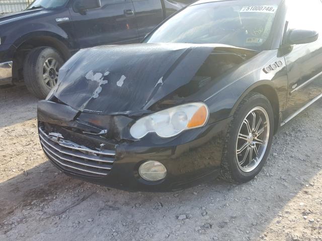 4C3AG52H84E059759 - 2004 CHRYSLER SEBRING LI BLACK photo 9