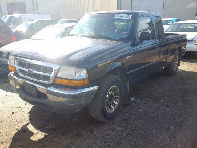 1FTYR14C3WPB57279 - 1998 FORD RANGER SUP BLACK photo 2