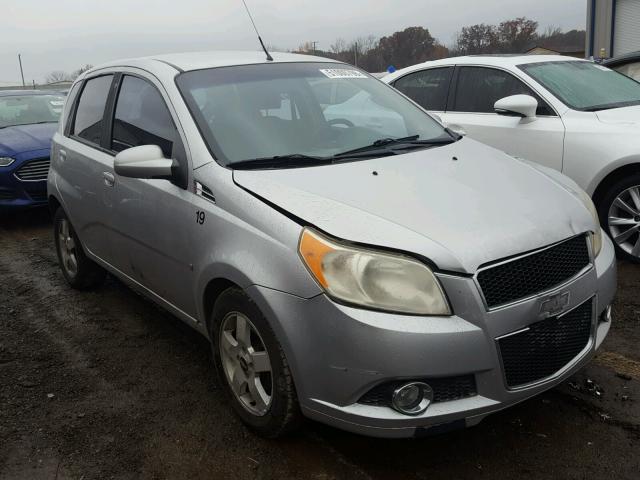 KL1TG66E59B356936 - 2009 CHEVROLET AVEO LT SILVER photo 1