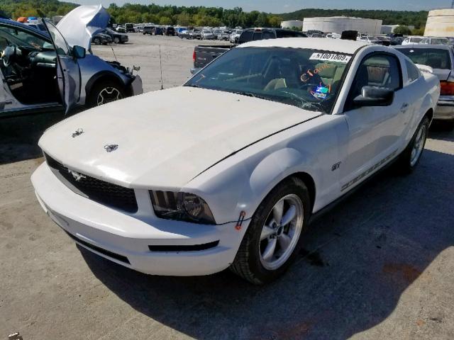 1ZVFT80N955189301 - 2005 FORD MUSTANG WHITE photo 2