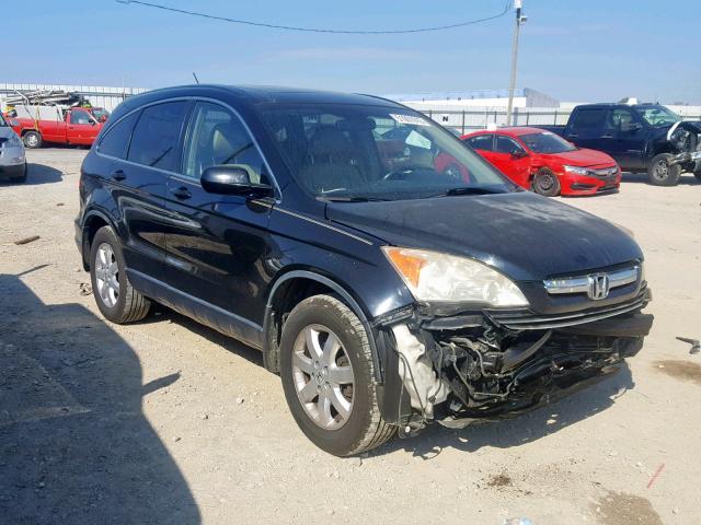 JHLRE48797C074689 - 2007 HONDA CR-V EXL BLACK photo 1