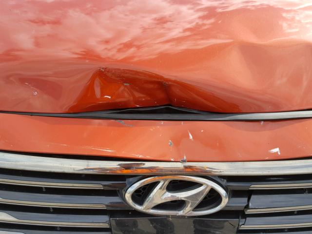 5NPE34AB5FH155398 - 2015 HYUNDAI SONATA SPO ORANGE photo 9