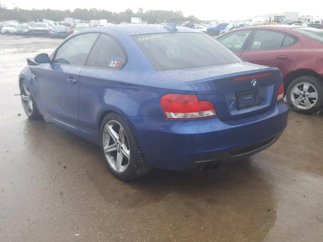 WBAUC73588VF24892 - 2008 BMW 135 I BLUE photo 3