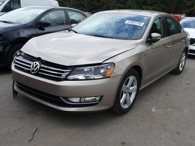 1VWAT7A33FC111188 - 2015 VOLKSWAGEN PASSAT S GRAY photo 2