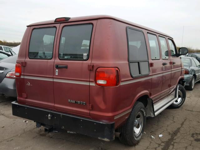 2B6HB11XX2K136110 - 2002 DODGE RAM VAN B1 RED photo 4