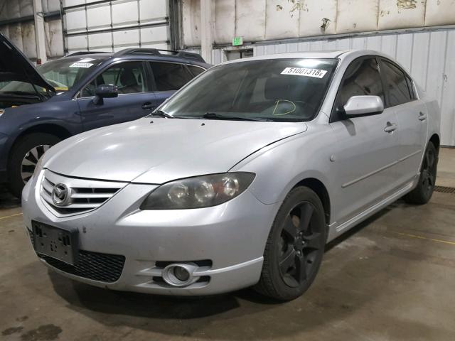 JM1BK123641148878 - 2004 MAZDA 3 S SILVER photo 2