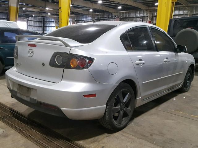 JM1BK123641148878 - 2004 MAZDA 3 S SILVER photo 4