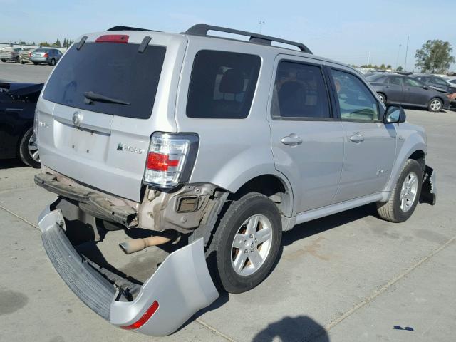 4M2CU29H18KJ33835 - 2008 MERCURY MARINER HE SILVER photo 4