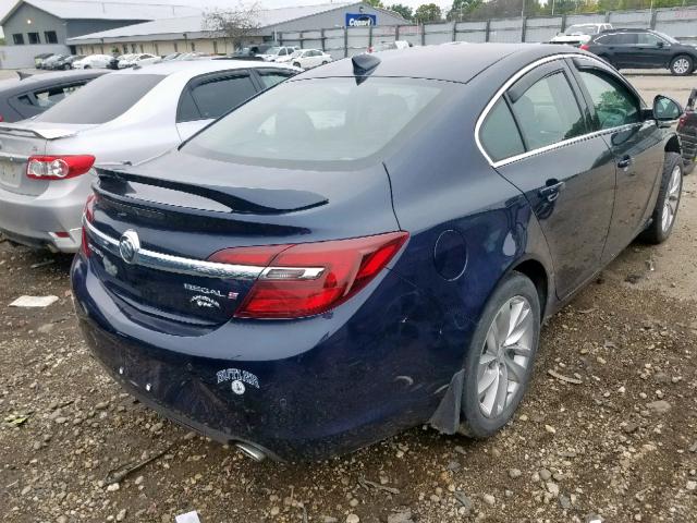 2G4GN5EX1F9231745 - 2015 BUICK REGAL PREM BLUE photo 4