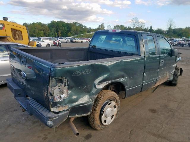 1FTRX14WX6NB77481 - 2006 FORD F150 GREEN photo 4