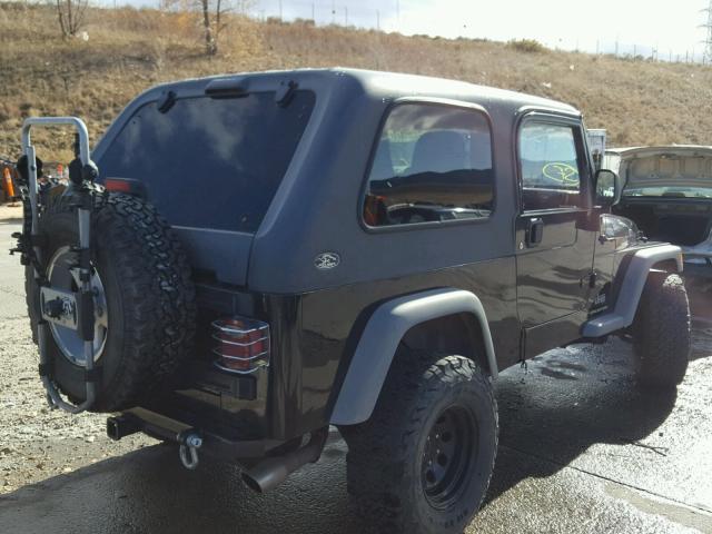 1J4FA44SX5P305802 - 2005 JEEP WRANGLER / BLACK photo 4