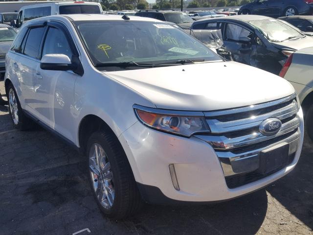 2FMDK4KC7DBA14357 - 2013 FORD EDGE LIMIT WHITE photo 1