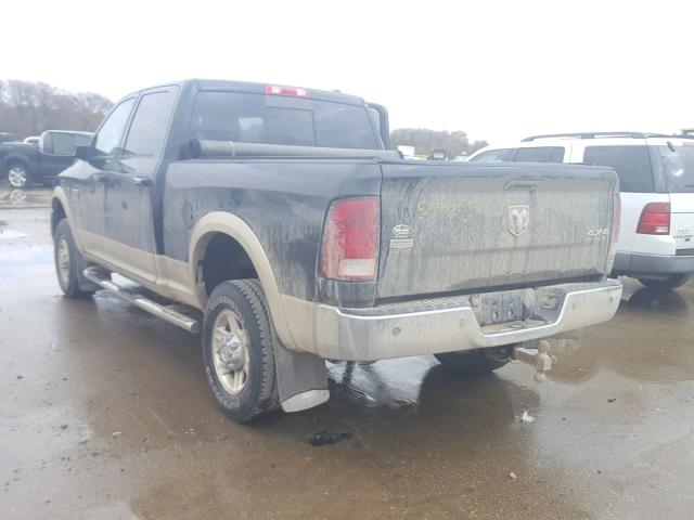 3D7UT2CL3BG539940 - 2011 DODGE RAM 2500 BLACK photo 3