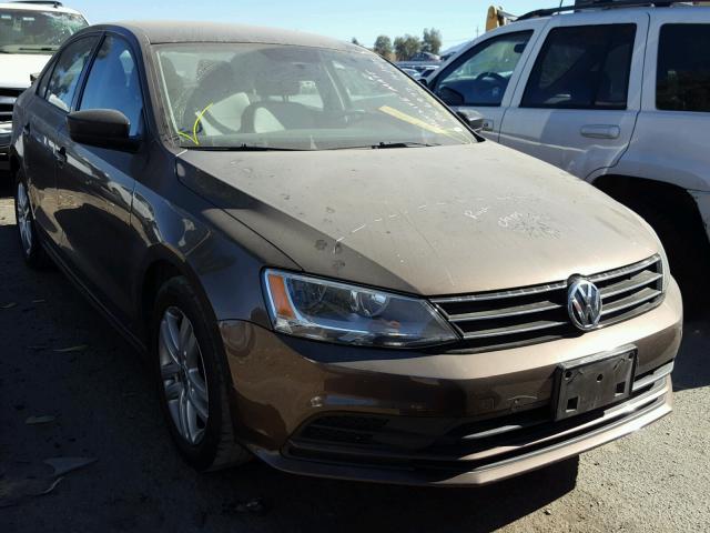3VW2K7AJ3FM227222 - 2015 VOLKSWAGEN JETTA BASE BROWN photo 1