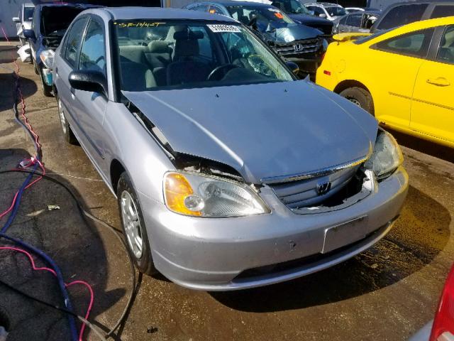 2HGES15211H578154 - 2001 HONDA CIVIC DX SILVER photo 1