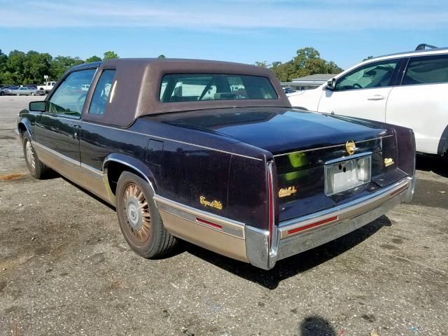 1G6CD13B4N4274891 - 1992 CADILLAC DEVILLE BROWN photo 3