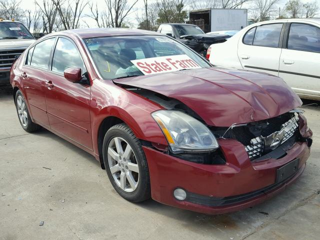 1N4BA41E14C871751 - 2004 NISSAN MAXIMA SE BURGUNDY photo 1