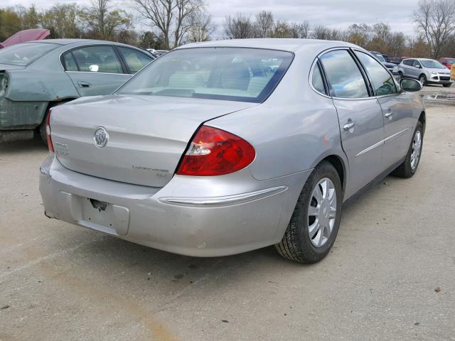 2G4WC582281199634 - 2008 BUICK LACROSSE C SILVER photo 4