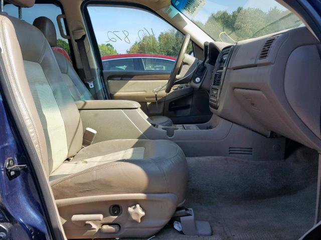 1FMZU74WX5UA65808 - 2005 FORD EXPLORER E BLUE photo 5