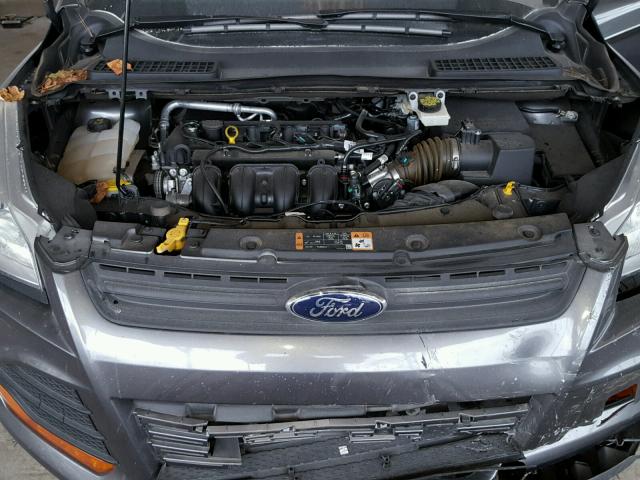 1FMCU0F70EUB54628 - 2014 FORD ESCAPE S GRAY photo 7