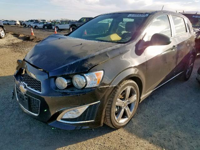 1G1JG6SB5G4114802 - 2016 CHEVROLET SONIC RS BLACK photo 2