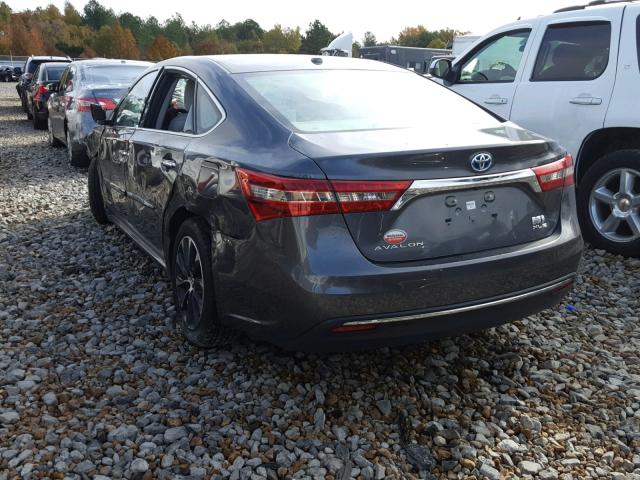 4T1BD1EB3HU058990 - 2017 TOYOTA AVALON HYB GRAY photo 3