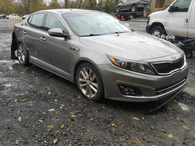 5XXGR4A68EG286636 - 2014 KIA OPTIMA SX GRAY photo 1