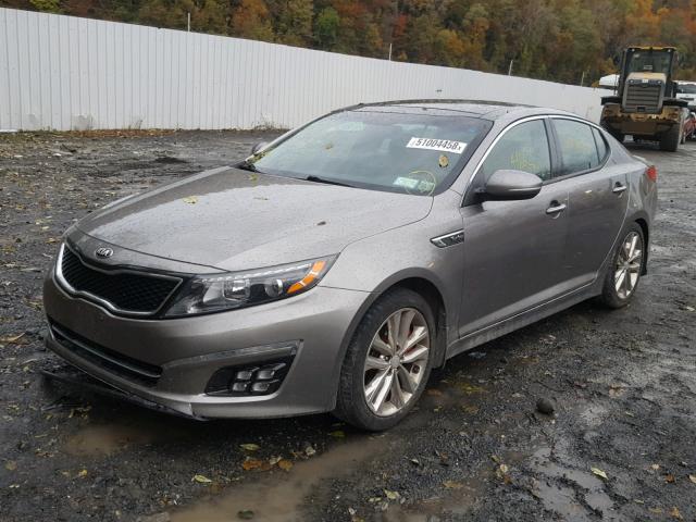 5XXGR4A68EG286636 - 2014 KIA OPTIMA SX GRAY photo 2