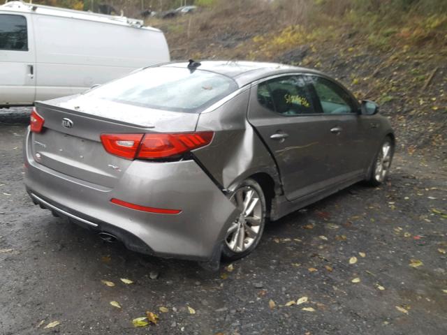 5XXGR4A68EG286636 - 2014 KIA OPTIMA SX GRAY photo 4