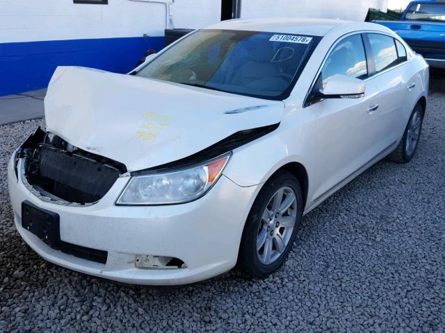 1G4GC5EDXBF120026 - 2011 BUICK LACROSSE C WHITE photo 2