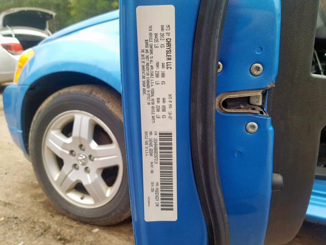 1B3HB48B68D587210 - 2008 DODGE CALIBER SX BLUE photo 10