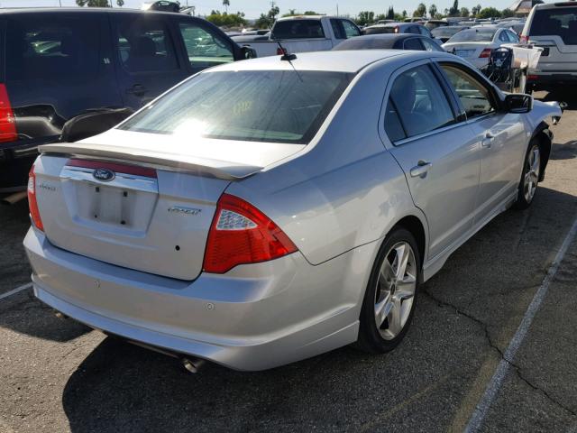 3FAHP0KC9AR377441 - 2010 FORD FUSION SPO SILVER photo 4