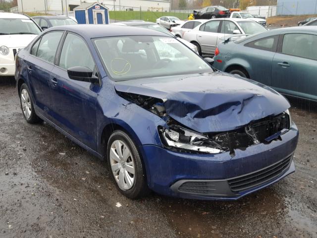 3VW2K7AJ6DM364328 - 2013 VOLKSWAGEN JETTA BASE Կապույտ լուսանկար 1