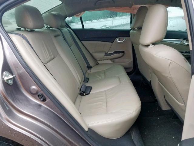 19XFB2F93FE051398 - 2015 HONDA CIVIC EXL 棕色 照片 6