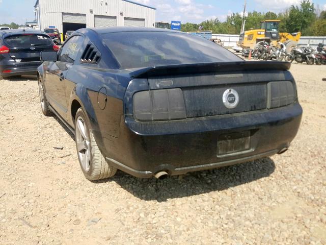 1ZVHT82H165202950 - 2006 FORD MUSTANG GT BLACK photo 3