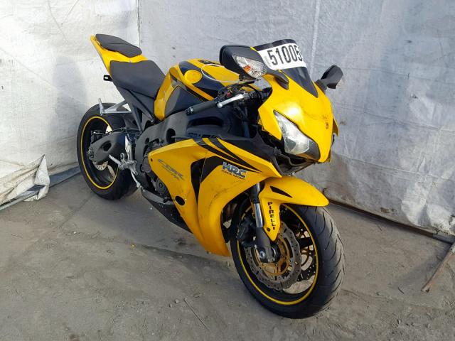 JH2SC59108M001573 - 2008 HONDA CBR1000 RR YELLOW photo 1