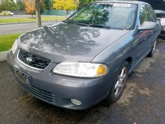 3N1BB51D01L121622 - 2001 NISSAN SENTRA SE GRAY photo 2