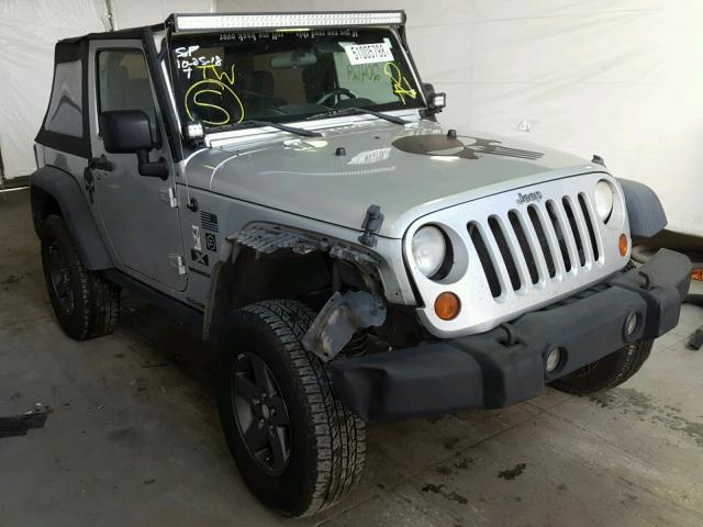 1J4FA24159L705565 - 2009 JEEP WRANGLER X SILVER photo 1