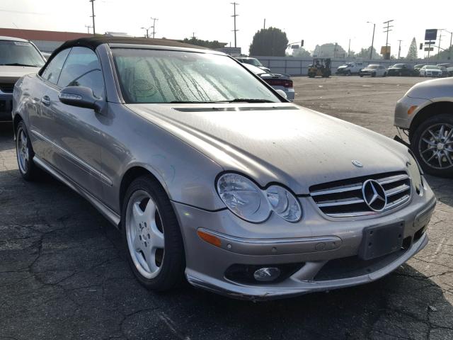 WDBTK75G04T030365 - 2004 MERCEDES-BENZ CLK 500 GRAY photo 1