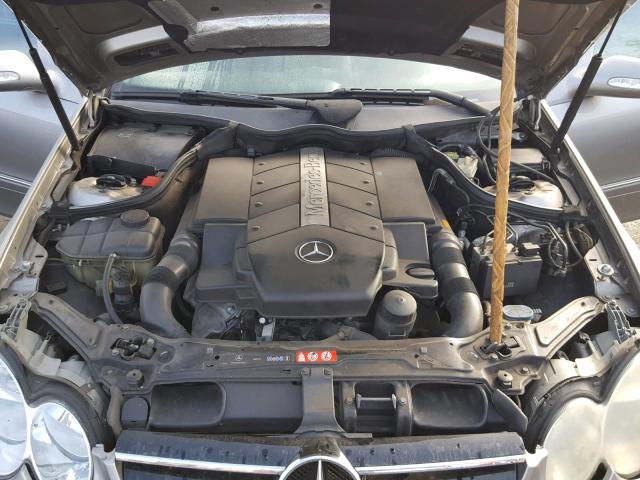 WDBTK75G04T030365 - 2004 MERCEDES-BENZ CLK 500 GRAY photo 7