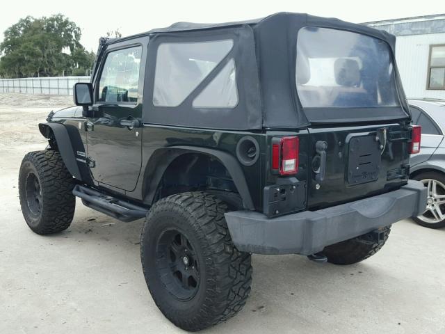 1J4AA2D12AL174503 - 2010 JEEP WRANGLER S GREEN photo 3