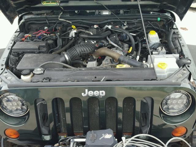 1J4AA2D12AL174503 - 2010 JEEP WRANGLER S GREEN photo 7