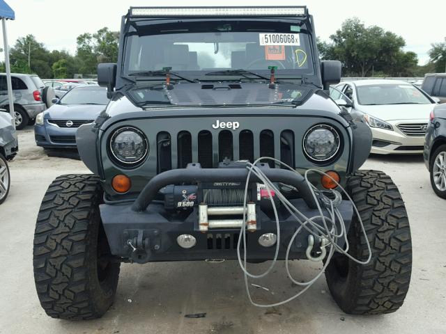 1J4AA2D12AL174503 - 2010 JEEP WRANGLER S GREEN photo 9