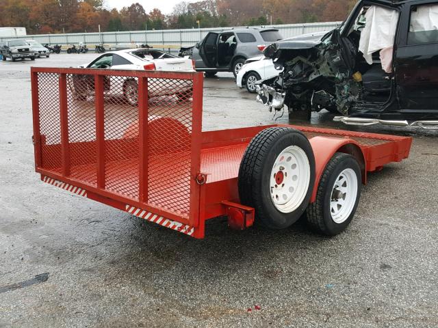 1T9AA0810AD526034 - 2017 UTILITY TRAILER RED photo 4