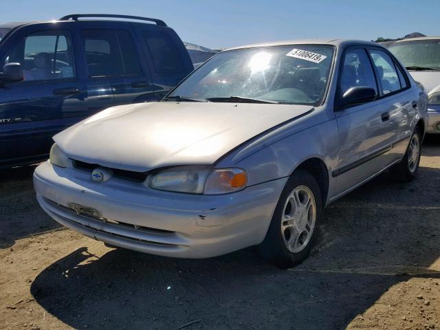 1Y1SK52822Z405368 - 2002 CHEVROLET GEO PRIZM 银色 照片 2