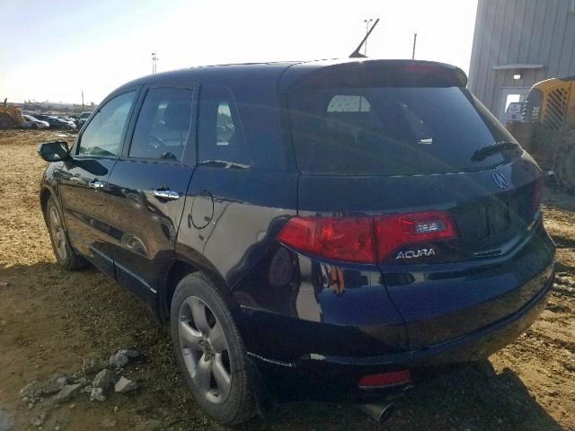 5J8TB18299A800582 - 2009 ACURA RDX BLACK photo 3