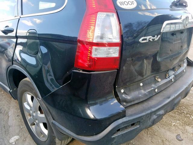 JHLRE48798C041466 - 2008 HONDA CR-V EXL BLACK photo 10