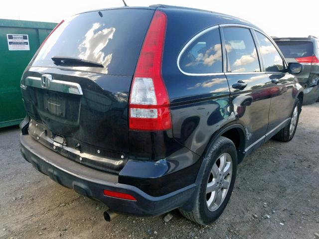 JHLRE48798C041466 - 2008 HONDA CR-V EXL BLACK photo 4