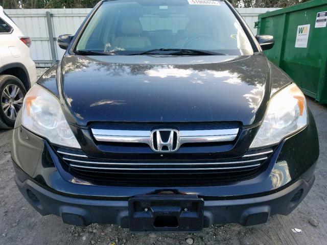 JHLRE48798C041466 - 2008 HONDA CR-V EXL BLACK photo 9